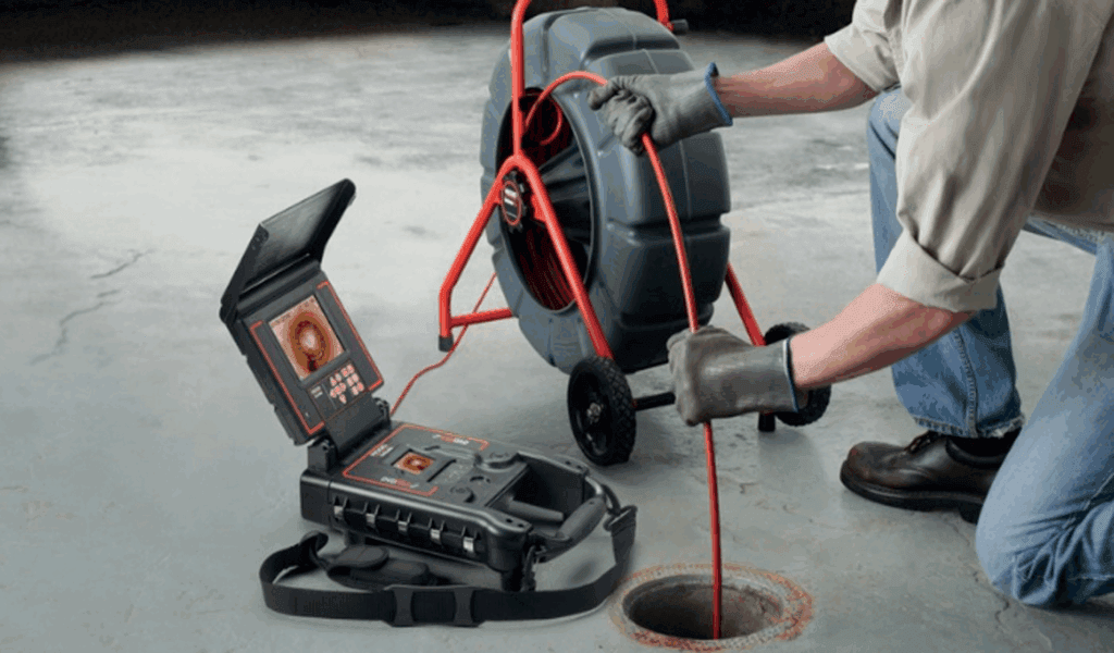Technician performing a sewer camera inspection in Imperial Beach
